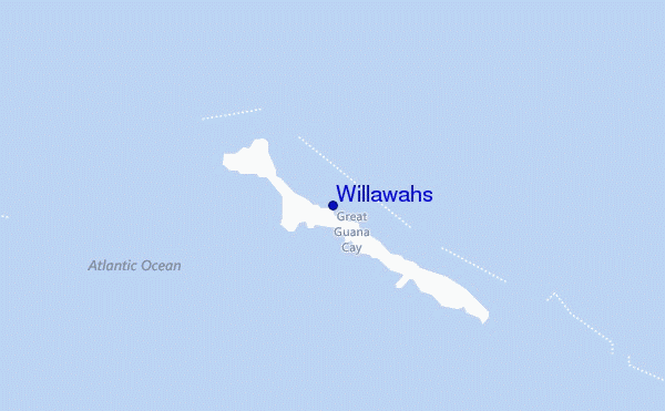 mapa de localização de Willawahs