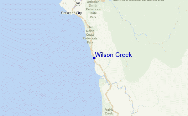 Wilson Creek Location Map