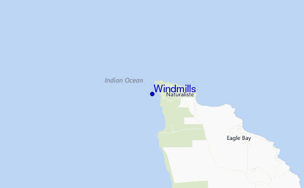 mapa de localização de Windmills