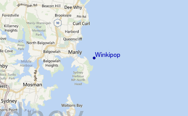 mapa de localização de Winkipop