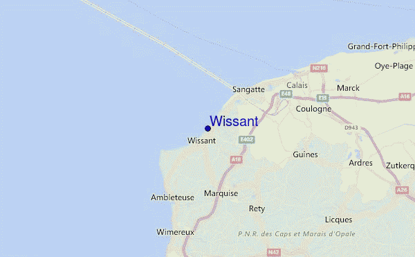 Wissant Location Map