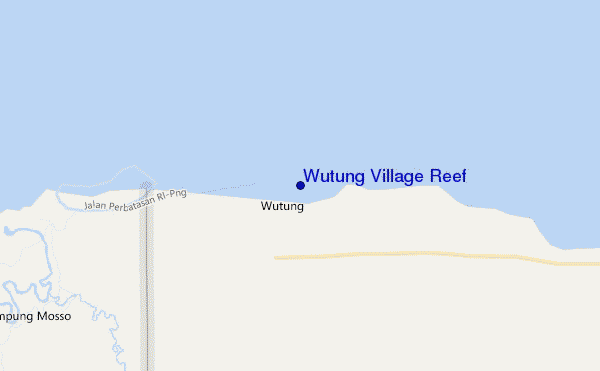 mapa de localização de Wutung Village Reef