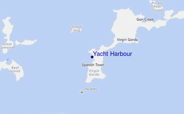 mapa de localização de Yacht Harbour