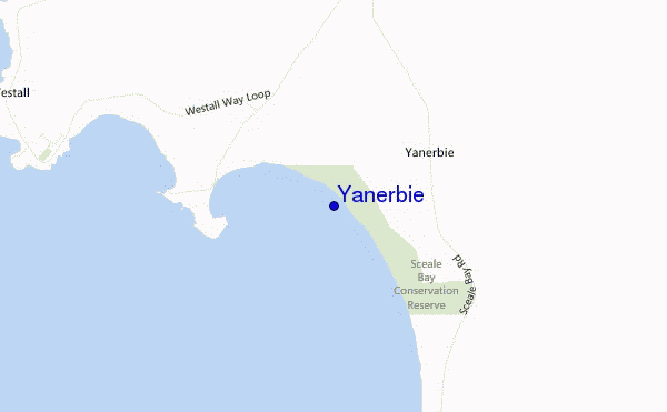 mapa de localização de Yanerbie