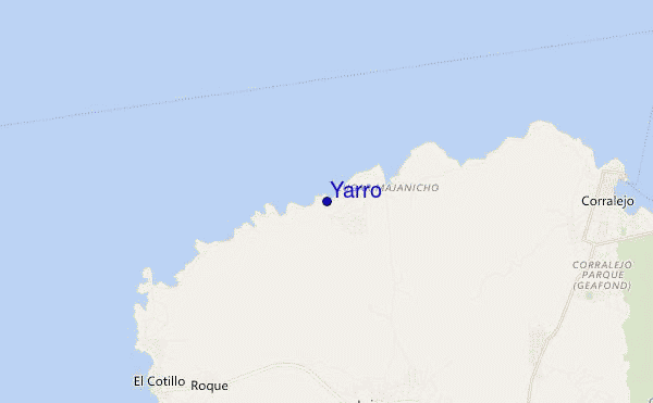 mapa de localização de Yarro