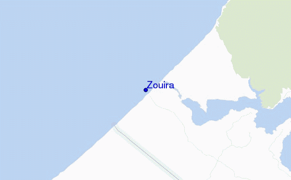 mapa de localização de Zouira