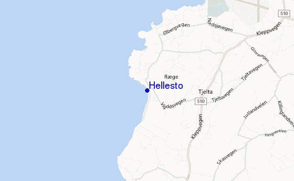 mapa de localização de Hellesto