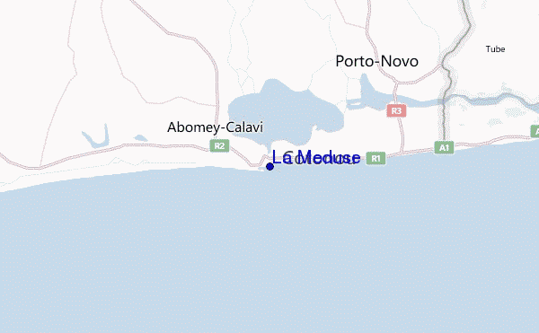 La Meduse Location Map
