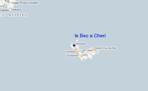 mapa de localização de le Bec a Cheri