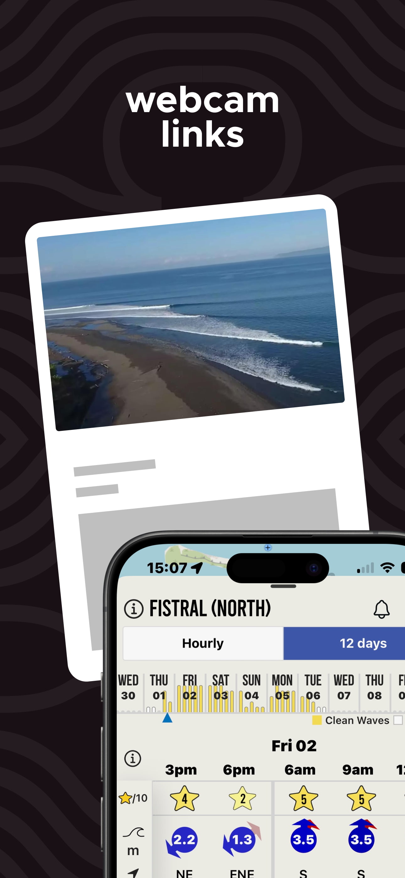 Captura de tela do app de previsão de surf 4