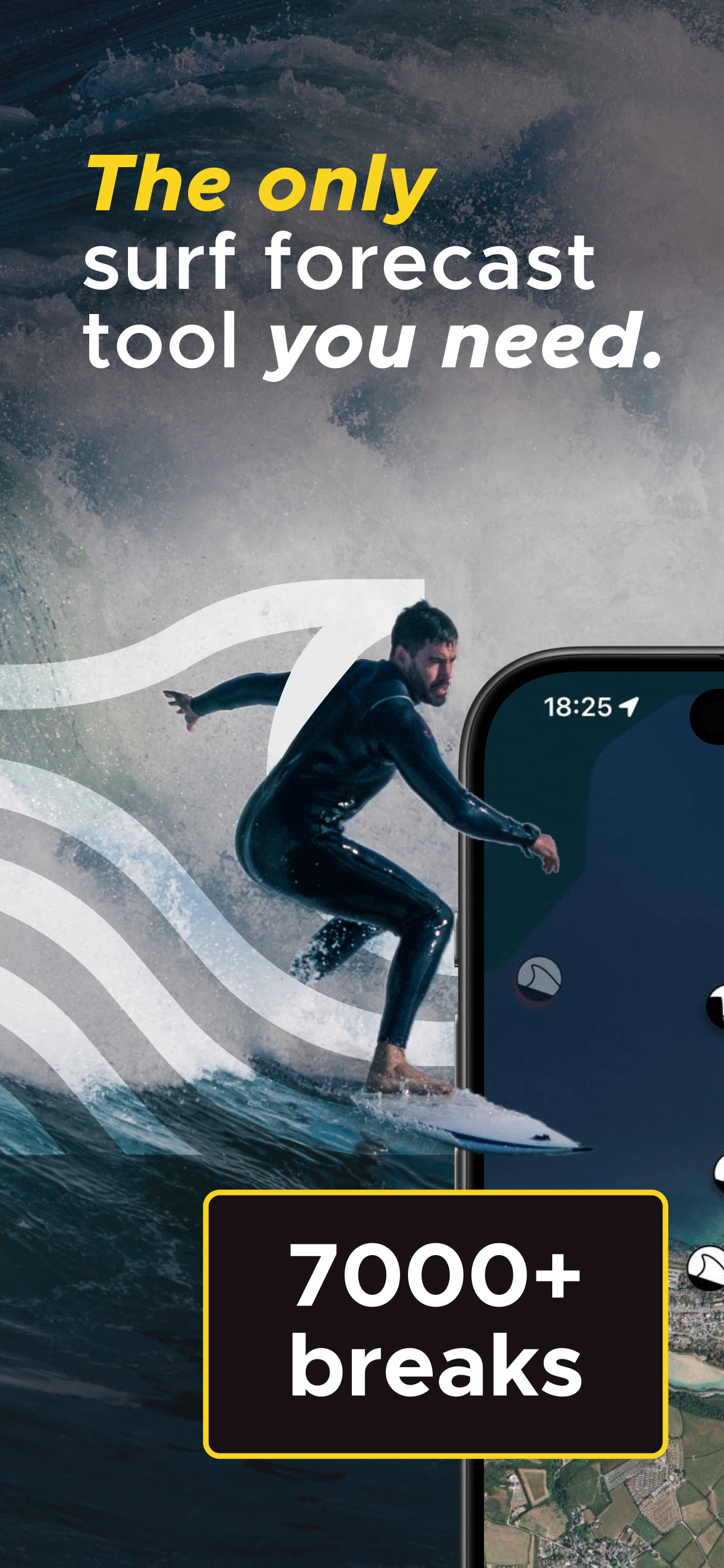 Captura de tela do app de previsão de surf 1