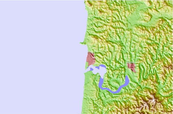 Locais de surf localizados perto de Agate Beach