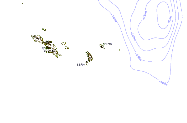 Litoral ao redor Anse Cocos