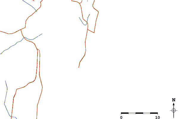 Estradas e rios ao redor Armacao