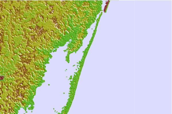 Locais de surf localizados perto de Assateague