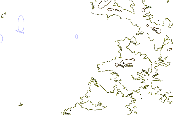 Litoral ao redor Baie de Douarnenez