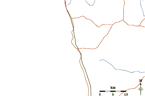 Estradas e rios ao redor Balapitiya