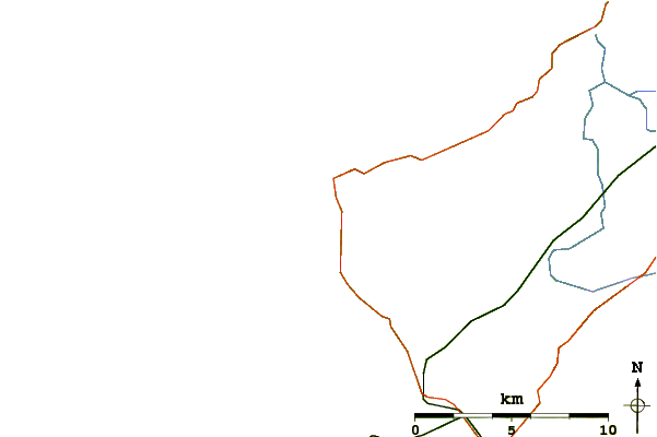 Estradas e rios ao redor Ballyheigue