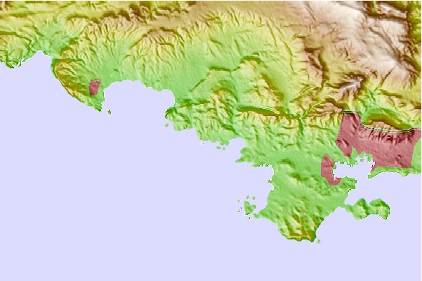 Locais de surf localizados perto de Bandol - Les Nervis