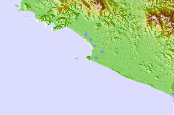 Locais de surf localizados perto de Barre de Potosi