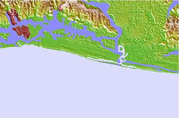 Locais de surf localizados perto de Bassam Beach