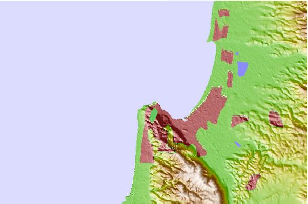 Locais de surf localizados perto de Bat Galim