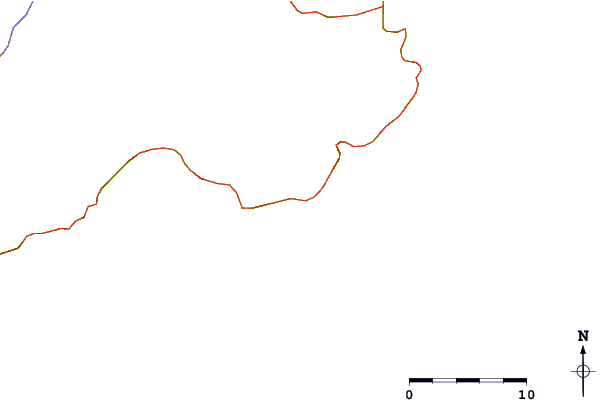 Estradas e rios ao redor Brava do Camburi Leste