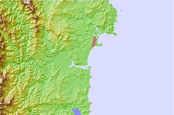 Locais de surf localizados perto de Broulee Main Beach (S end)
