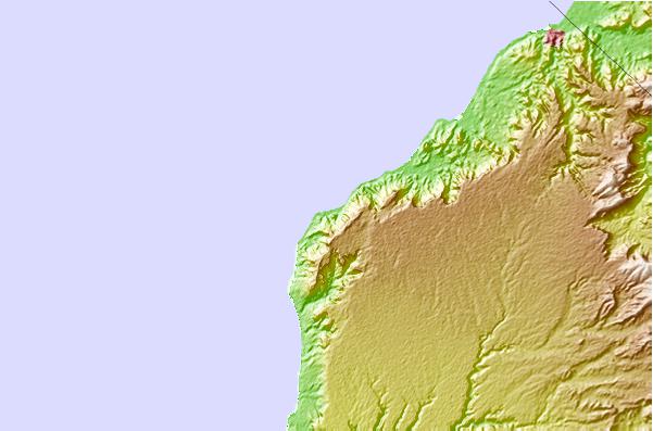 Locais de surf localizados perto de Cabo Blanco