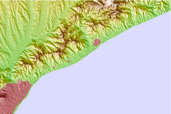 Locais de surf localizados perto de Cabrera