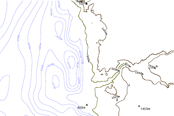 Litoral ao redor Caletita Buena