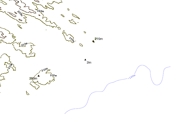 Litoral ao redor Cannibal Bay
