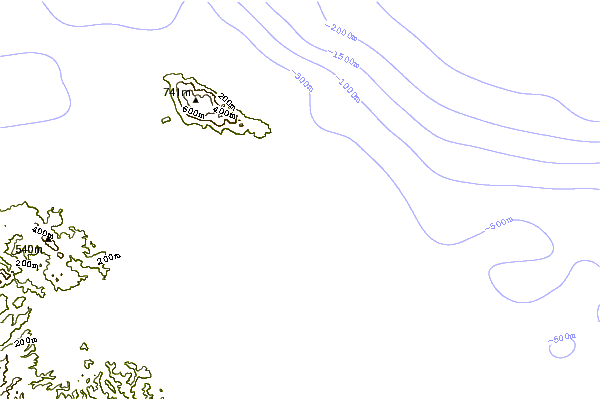 Litoral ao redor Cape Barabar