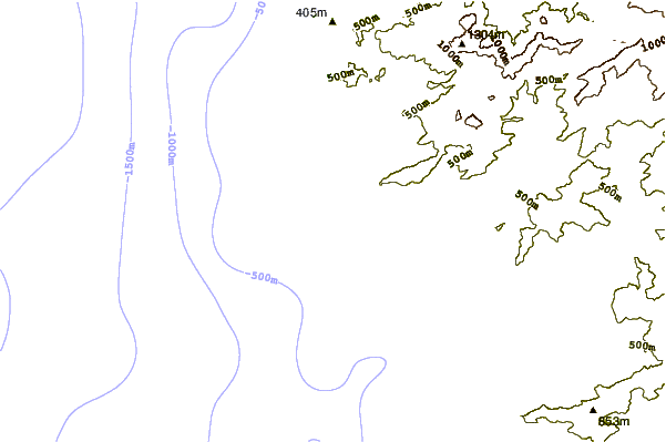 Litoral ao redor Cargese
