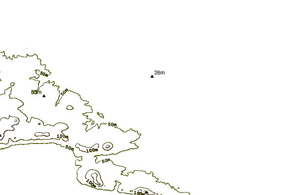 Litoral ao redor Cow Bay