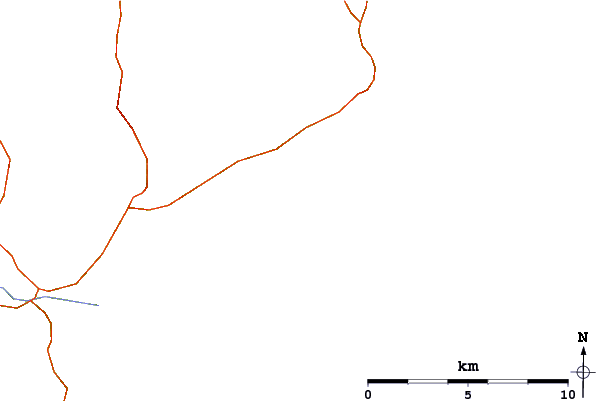 Estradas e rios ao redor Cruden Bay