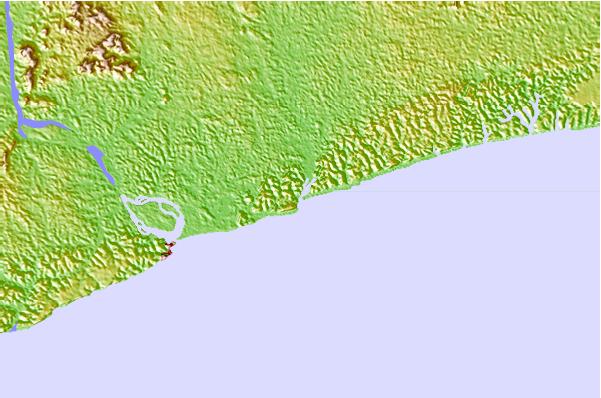 Locais de surf localizados perto de Dagbego