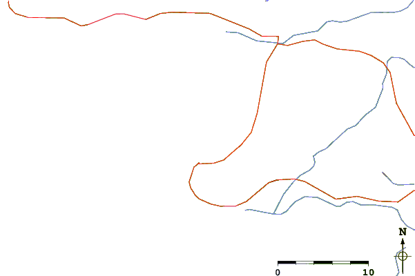 Estradas e rios ao redor De Kelders