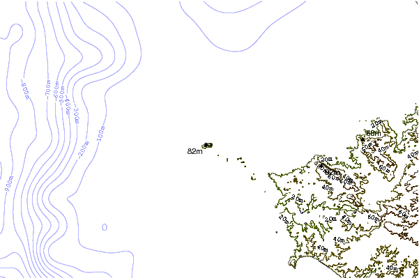 Litoral ao redor Dead Point