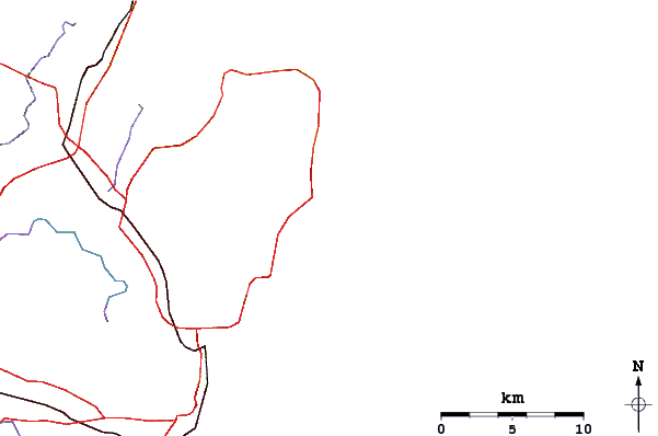 Estradas e rios ao redor Dee Why Point