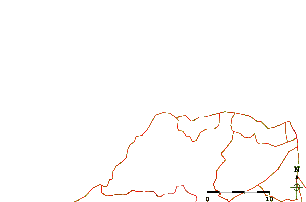 Estradas e rios ao redor El Agujero
