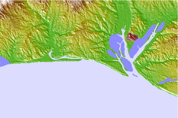 Locais de surf localizados perto de El Caño de la Culata