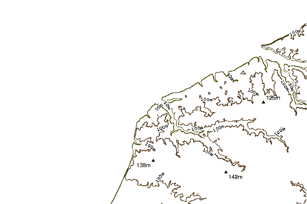 Litoral ao redor Etretat