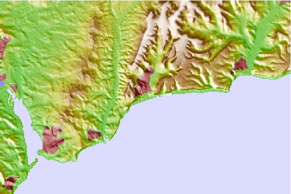 Locais de surf localizados perto de Sidmouth