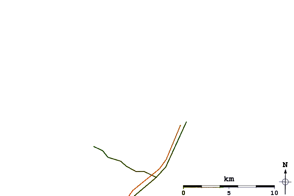 Estradas e rios ao redor Fehmarn