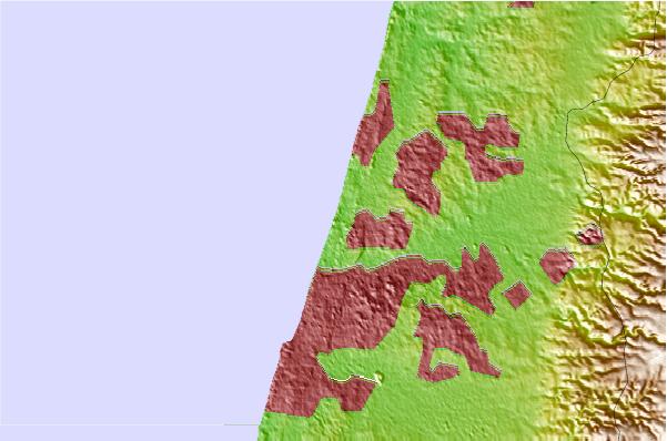 Locais de surf localizados perto de Ha`Radar or Ha`Basiz