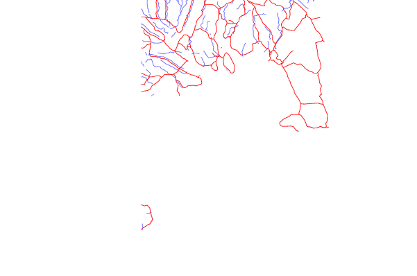 Estradas e rios ao redor Hafnarfjordur