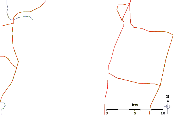 Estradas e rios ao redor Haga Park