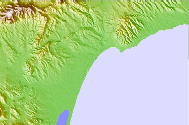 Locais de surf localizados perto de Hamamet ( Le Port)