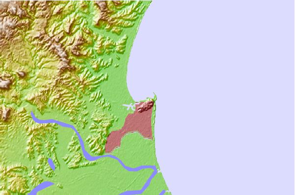 Locais de surf localizados perto de Napier - Hardings Road